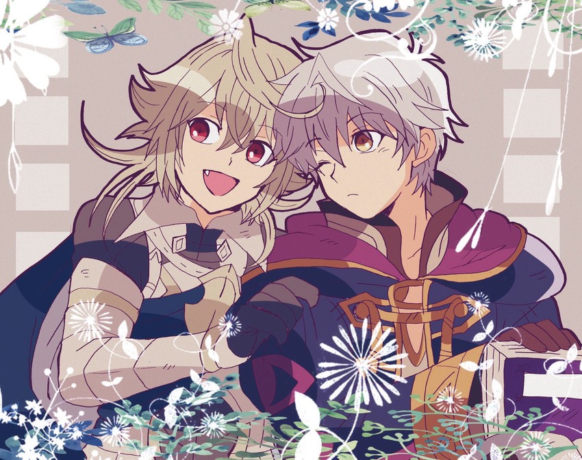 male robin and male corrin (fire emblem and 3 more) drawn by kiriya_(552260)