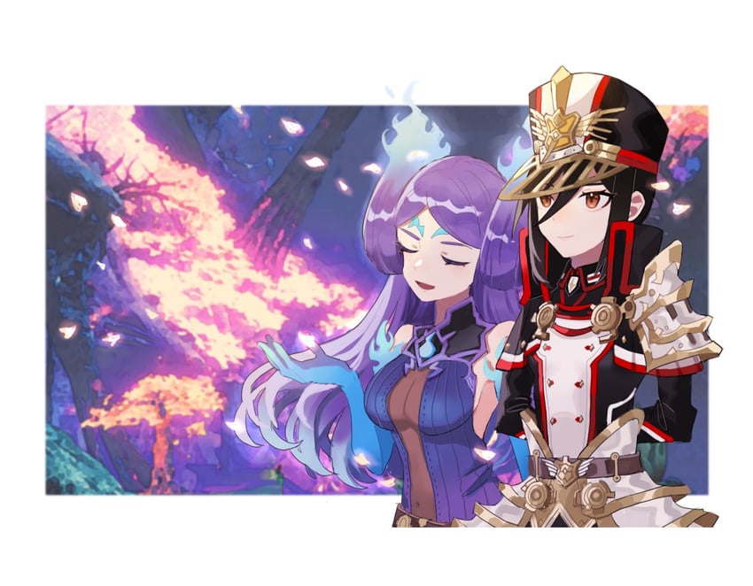 morag ladair and brighid (xenoblade chronicles and 1 more) drawn by cheese_dakke