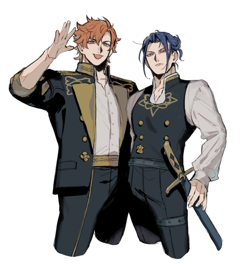 sylvain jose gautier and felix hugo fraldarius (fire emblem and 1 more) drawn by c4vknggjci51182