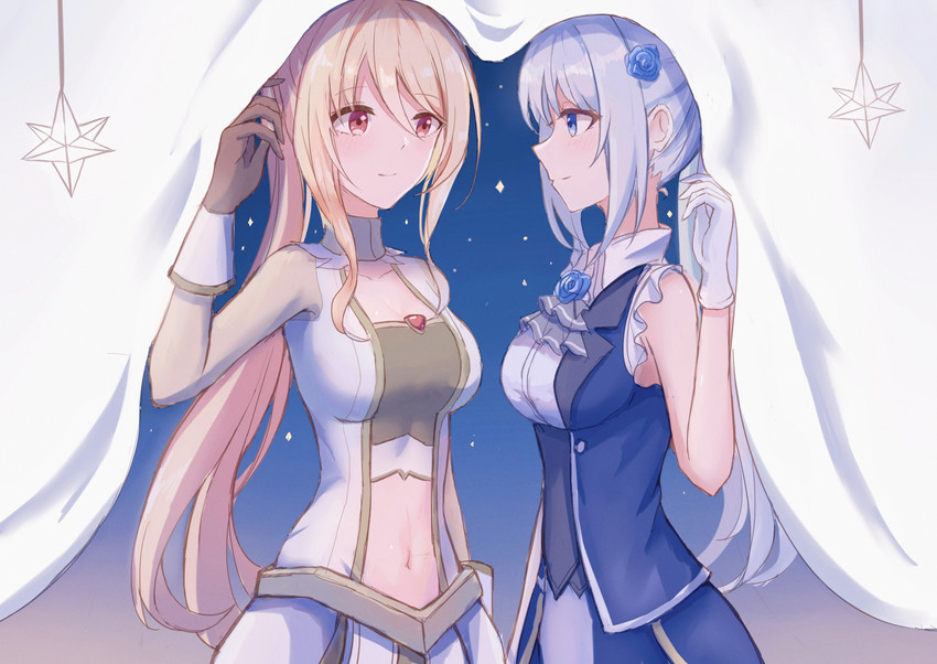 yakumo mitama and togame momoko (mahou shoujo madoka magica and 1 more) drawn by akira_mizuki_(pixiv60158548)