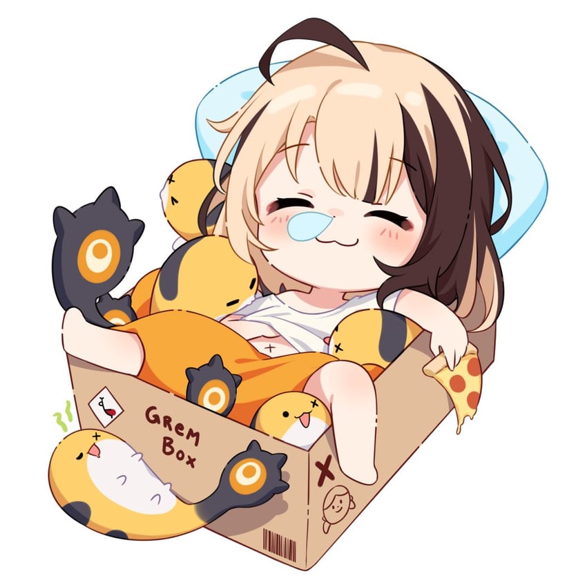gigi murin and grem (hololive and 1 more) drawn by hitsukuya