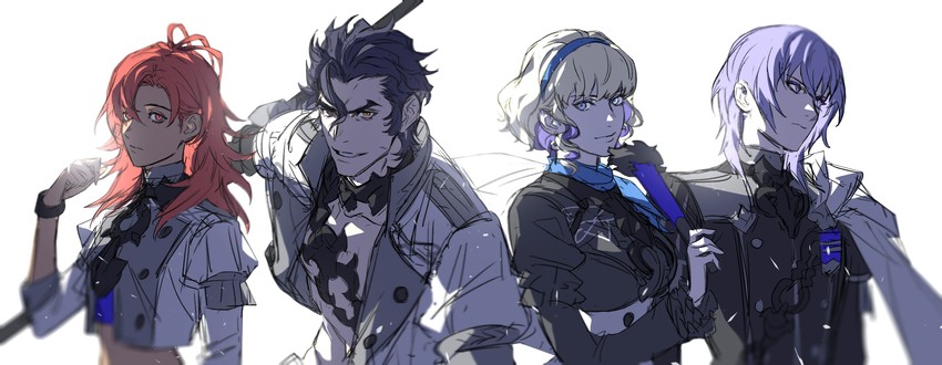 constance von nuvelle, hapi, yuri leclerc, and balthus von albrecht (fire emblem and 1 more) drawn by yarr