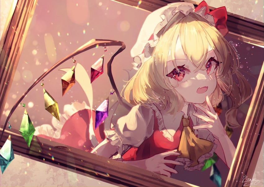 flandre scarlet (touhou) drawn by carume_cuo