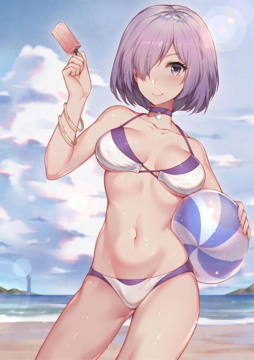 mash kyrielight (fate and 1 more) drawn by hua-j