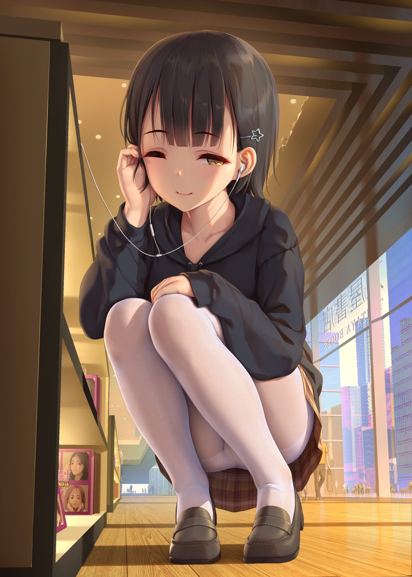 hina saori (original) drawn by himitsu_(hi_mi_tsu_2)
