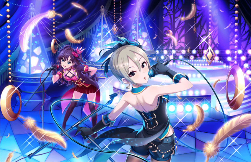 ichinose shiki and shiomi syuko (idolmaster and 2 more)