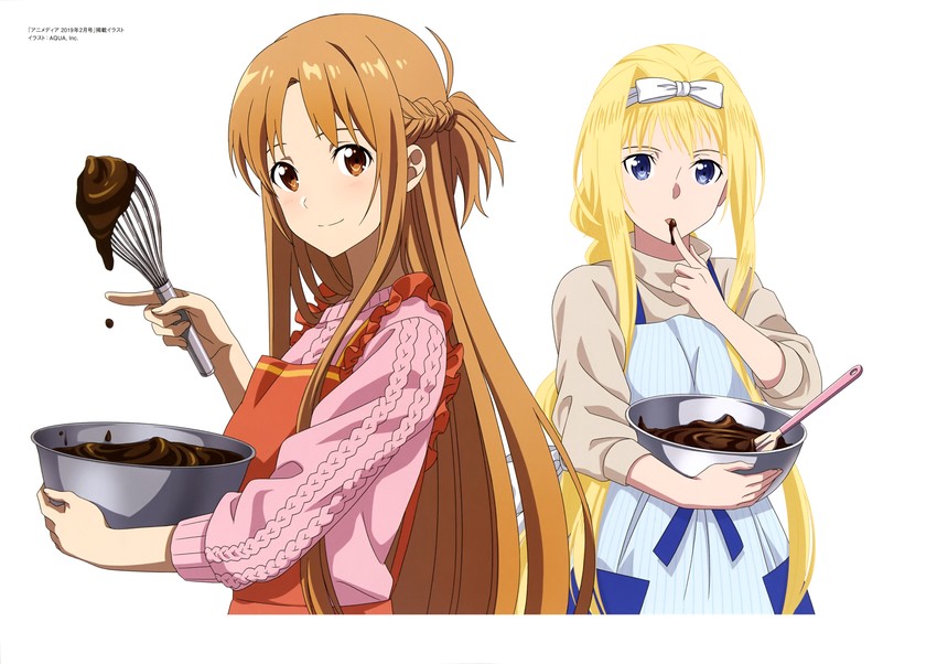 asuna and alice zuberg (sword art online and 1 more)