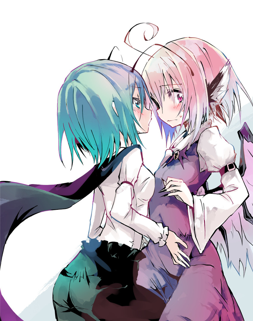 mystia lorelei and wriggle nightbug (touhou) drawn by kuroneko_no_toorimichi