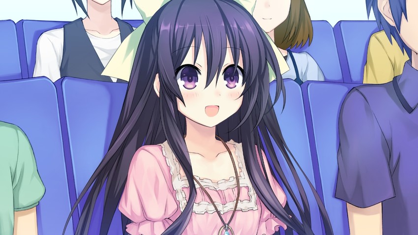 yatogami tohka and itsuka shido (date a live) drawn by tsunako