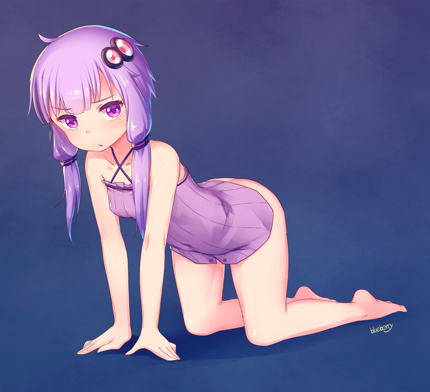 yuzuki yukari (vocaloid and 1 more) drawn by blueberry_(5959)
