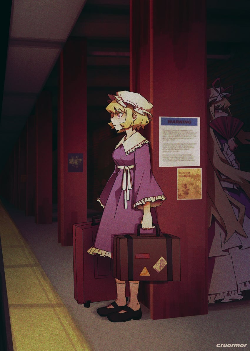 yakumo yukari and maribel hearn (touhou) drawn by cruormor