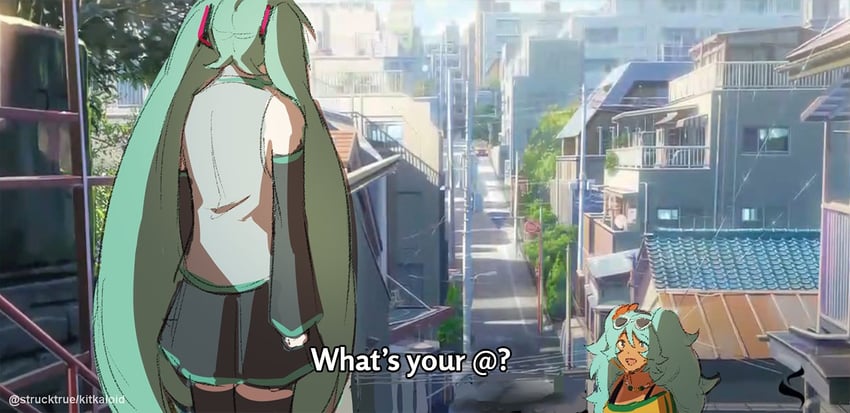 hatsune miku and brazilian miku (vocaloid and 1 more) drawn by kitkaloid