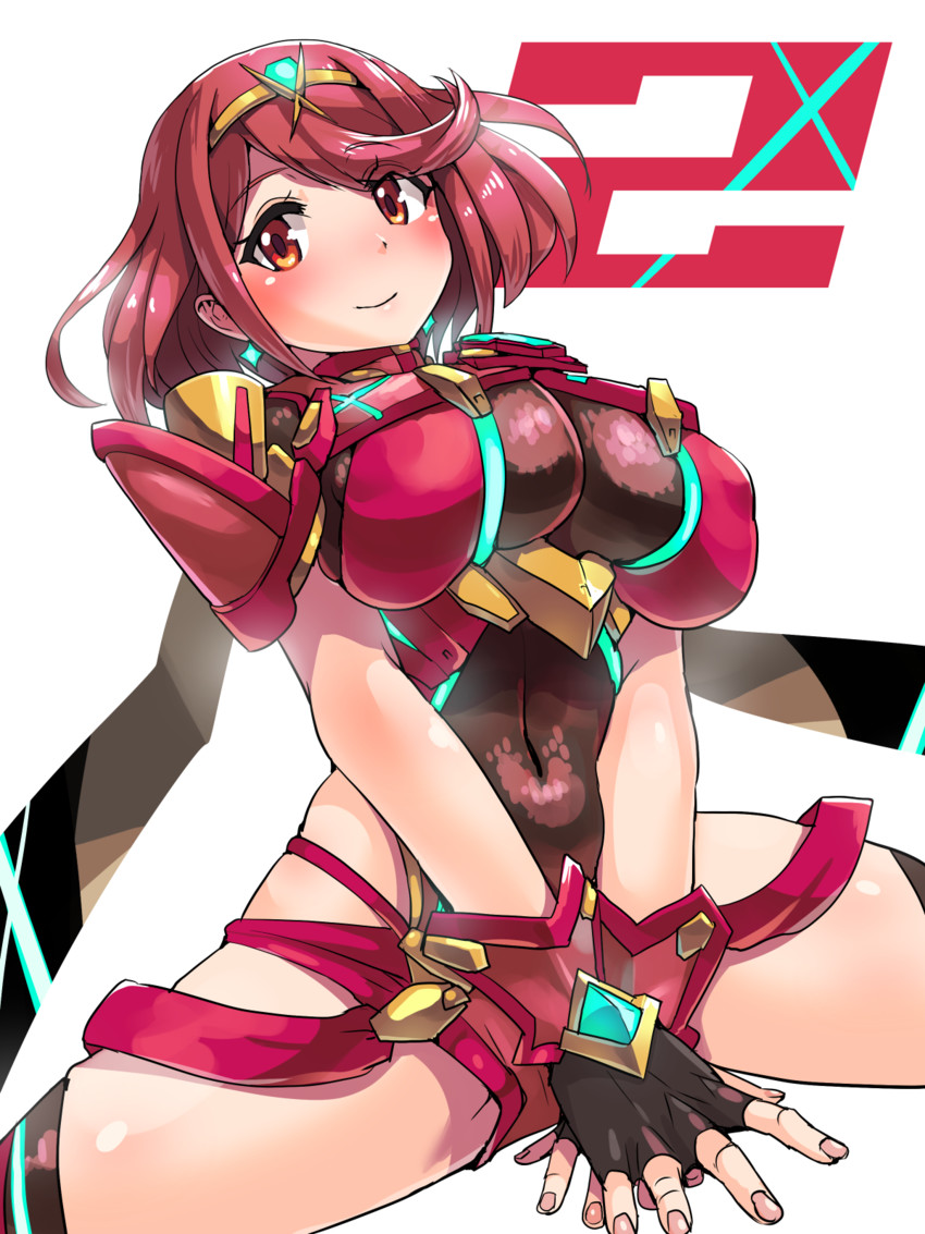 pyra (xenoblade chronicles and 1 more) drawn by boris_(noborhys)