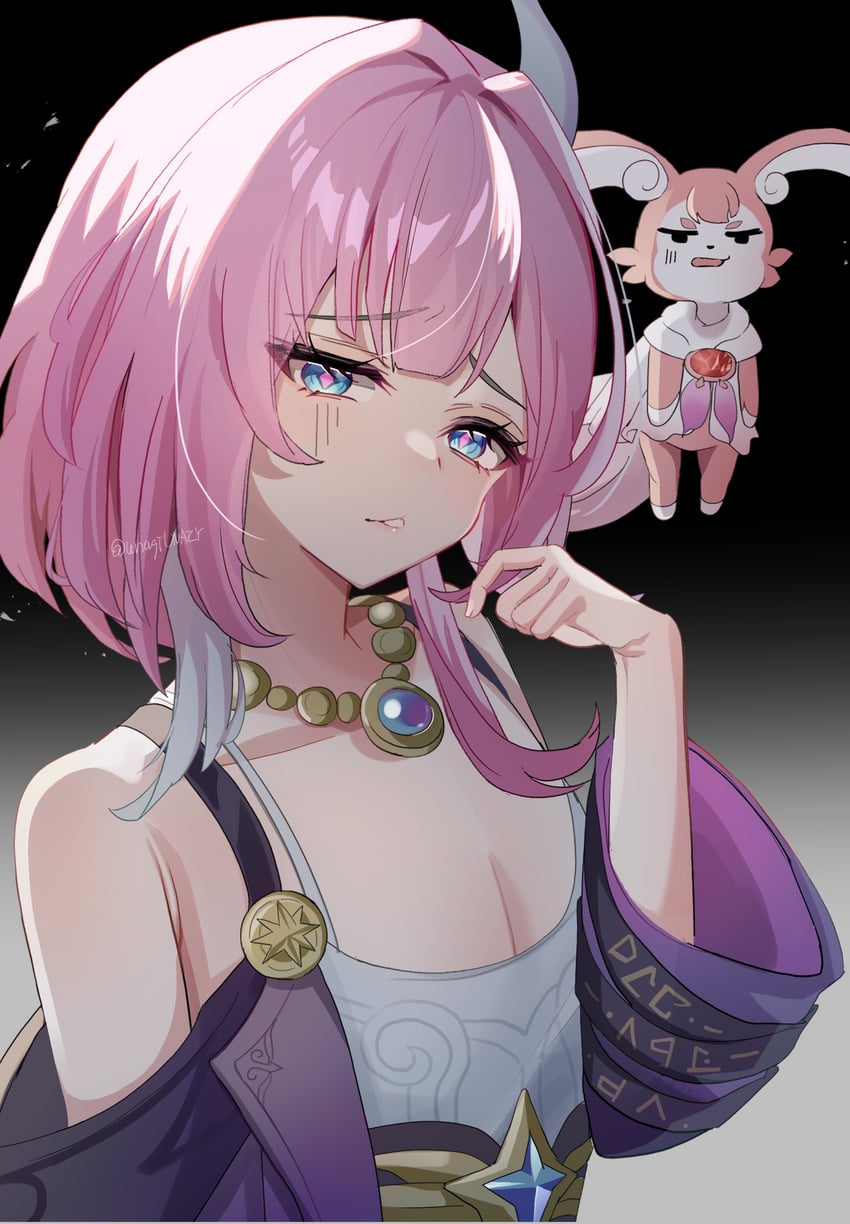 cyrene and mem (honkai and 1 more) drawn by chuuna_(unagiunazy)
