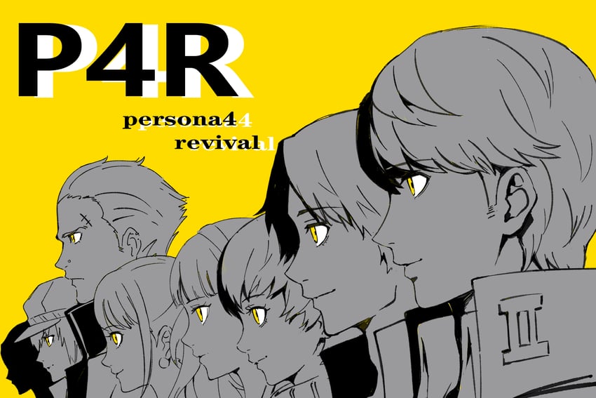 narukami yu, shirogane naoto, satonaka chie, kujikawa rise, amagi yukiko, and 2 more (persona and 2 more) drawn by shaolong