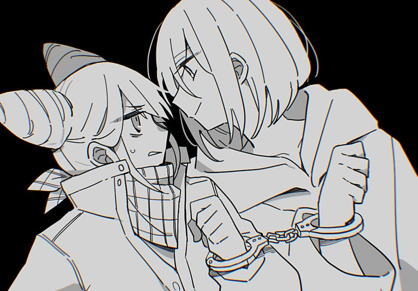 tomarigi yasumi and kisaragi ayumi (toshi densetsu kaitai center) drawn by cetacea_kw