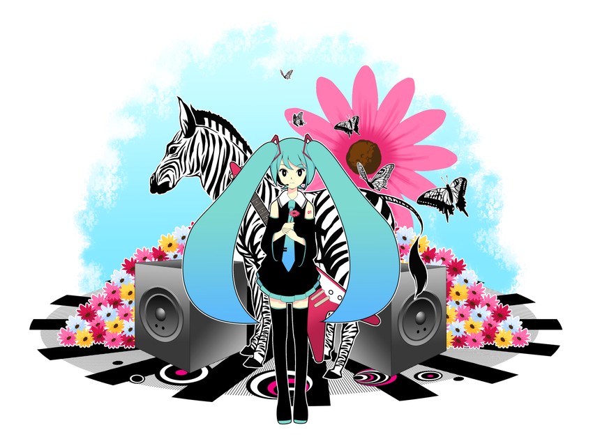 hatsune miku (vocaloid and 1 more) drawn by ride_(agfm)