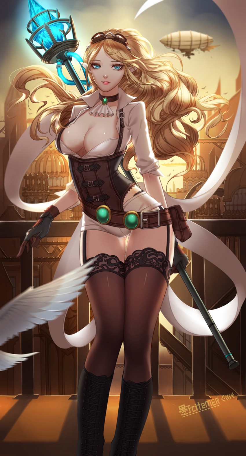 janna and hextech janna (league of legends) drawn by citemer