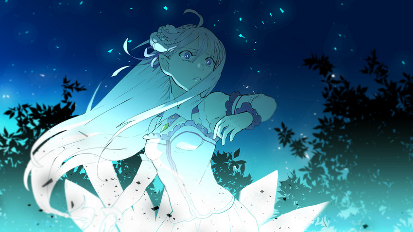 emilia (re:zero kara hajimeru isekai seikatsu) drawn by bangsutur