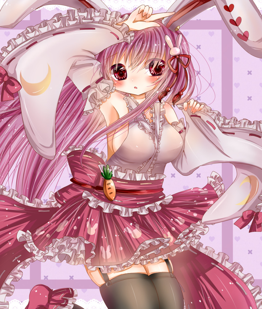 hakurei reimu and reisen udongein inaba (touhou) drawn by sityoumiku