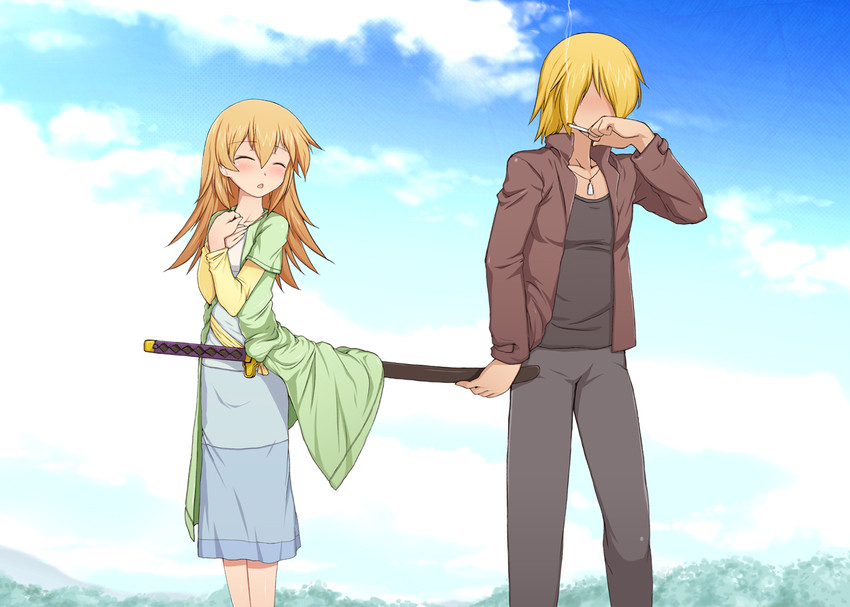 todoroki yachiyo and satou jun (working!!) drawn by aokihoshi