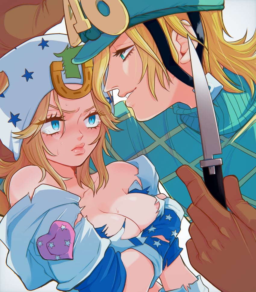 johnny joestar and diego brando (jojo no kimyou na bouken and 1 more) drawn by yuki_jj