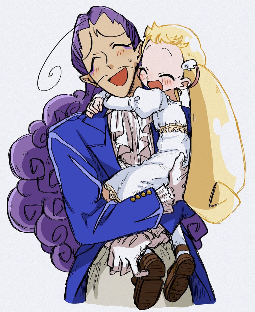 makihatayama hana and alexander t oyajide (ojamajo doremi) drawn by bonnou_(kisikaisei)