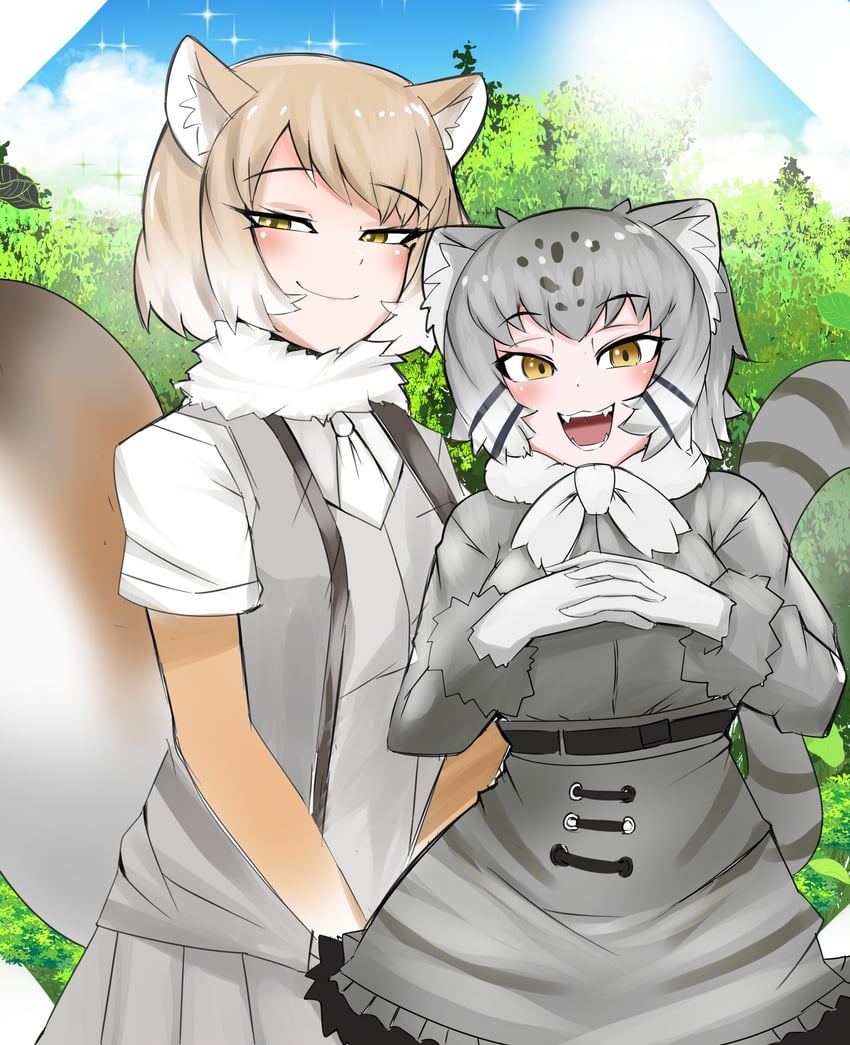 tibetan fox and pallas's cat (kemono friends) drawn by nanoder