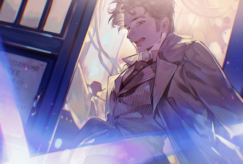 the doctor and tenth doctor (doctor who) drawn by pudding49500