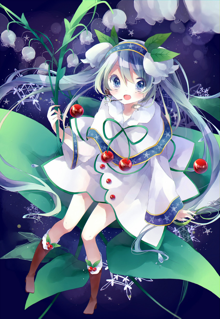 hatsune miku and yuki miku (vocaloid) drawn by natyu_hata