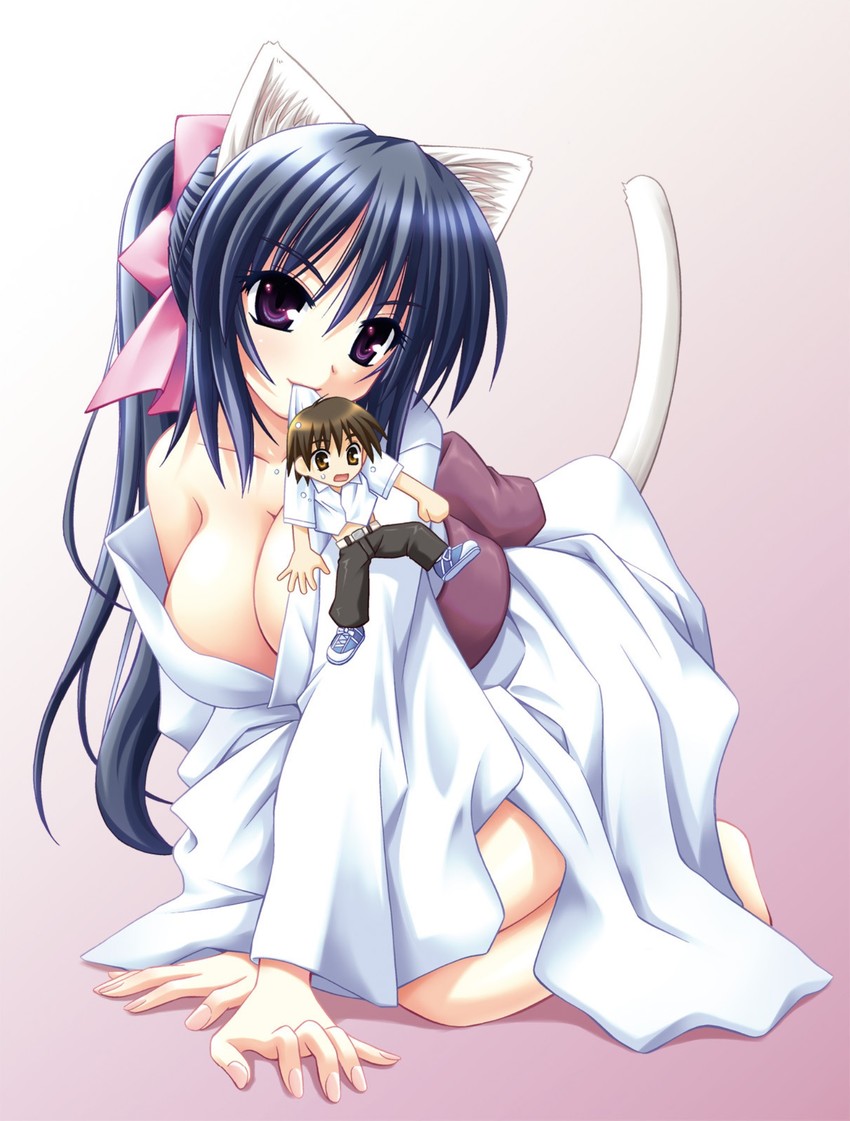 noihara himari and amakawa yuuto (omamori himari) drawn by matra_milan