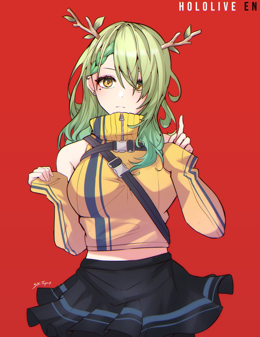 ceres fauna (hololive and 1 more) drawn by sk_jynx