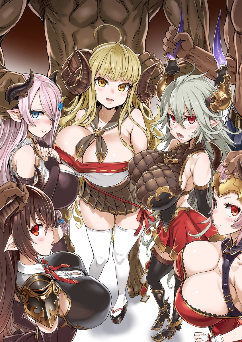 narmaya, anila, aliza, threo, and forte (granblue fantasy) drawn by asanagi