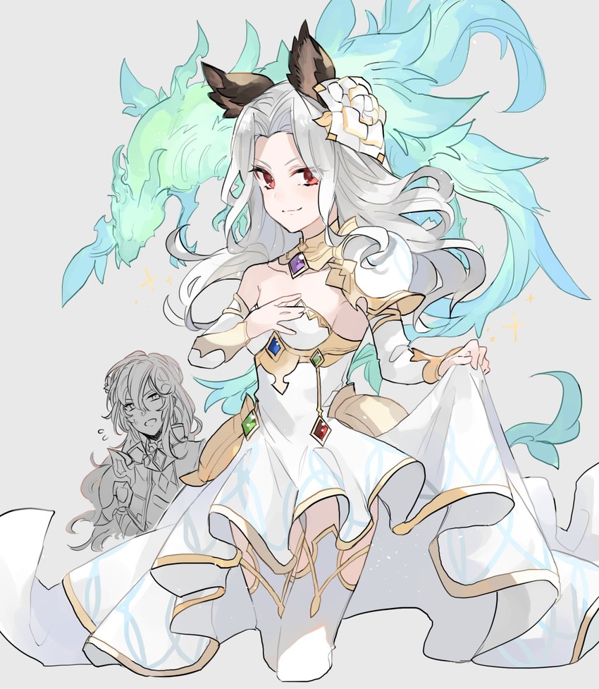 scathacha, glorybringer, and naoise (granblue fantasy) drawn by yakota_(usuk-yako)