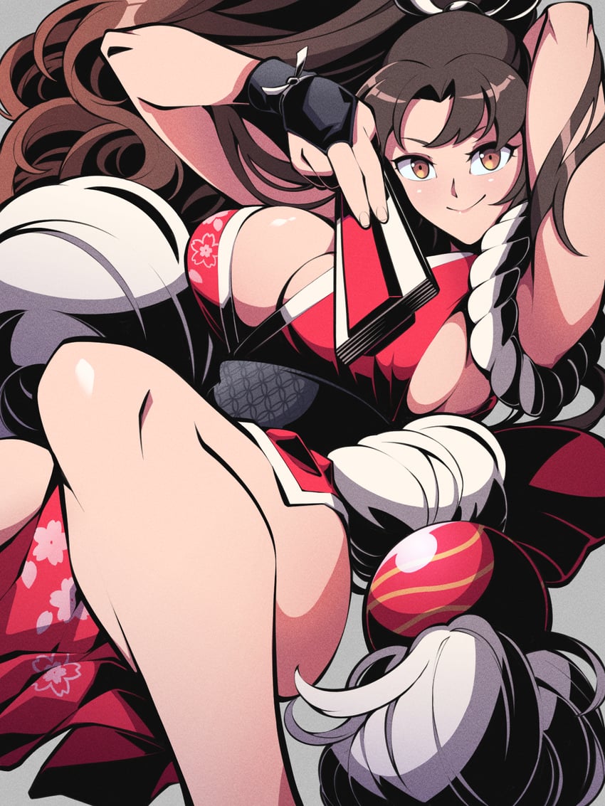 shiranui mai (street fighter and 2 more) drawn by pechamaju