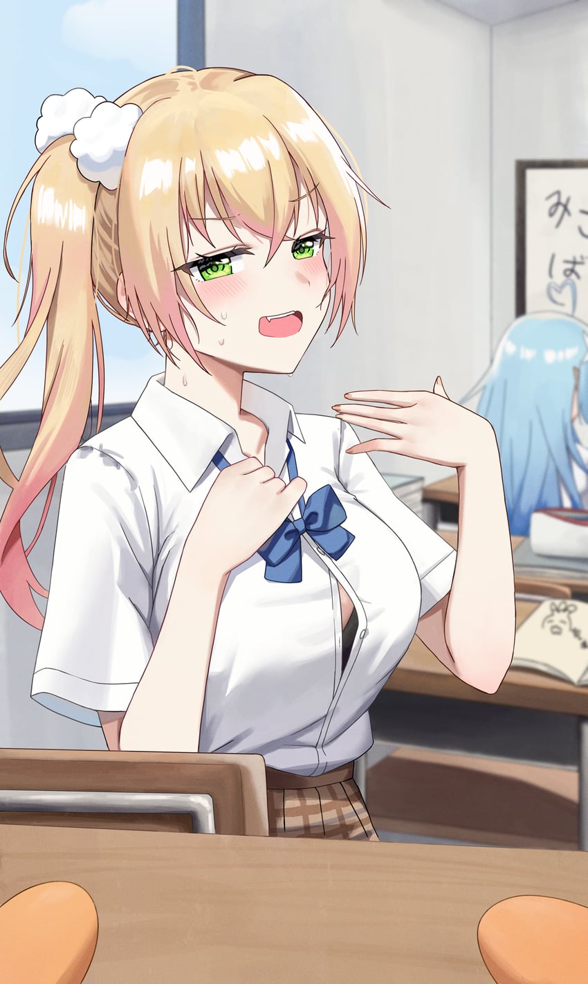 yukihana lamy and momosuzu nene (hololive) drawn by a.l_(dpdldpf)