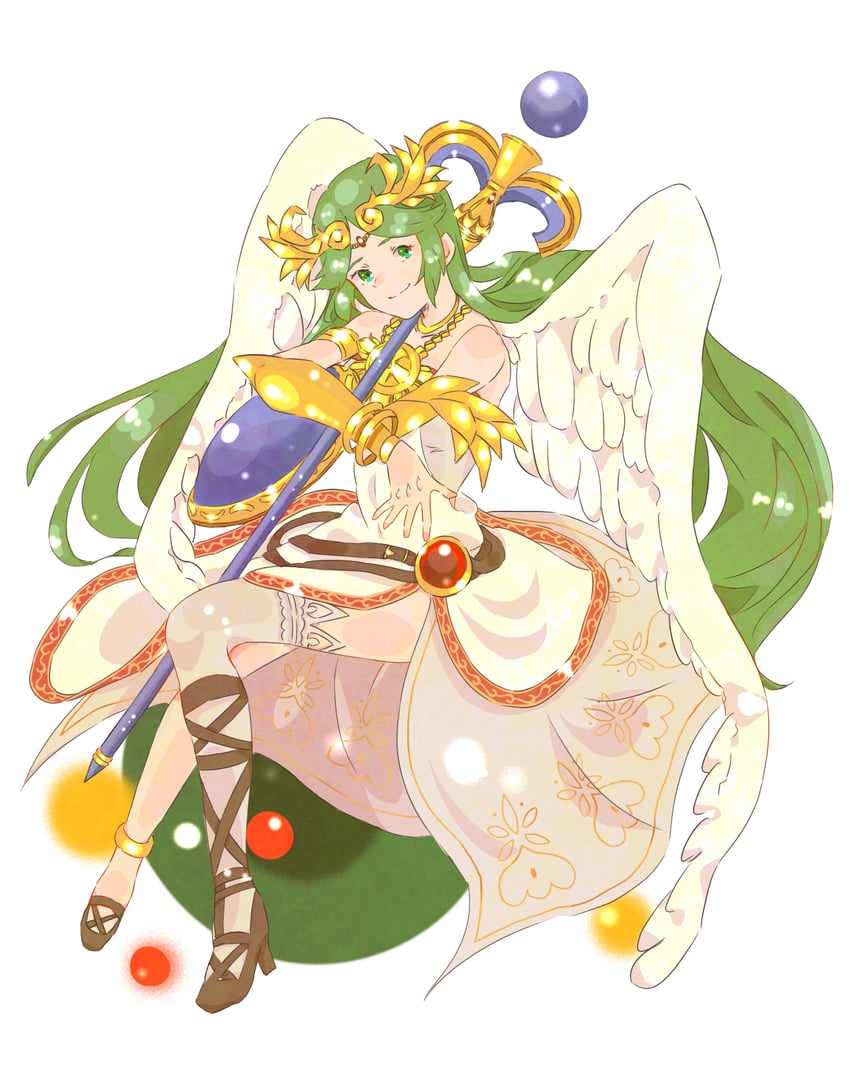 palutena (kid icarus and 1 more) drawn by cha_bakashi