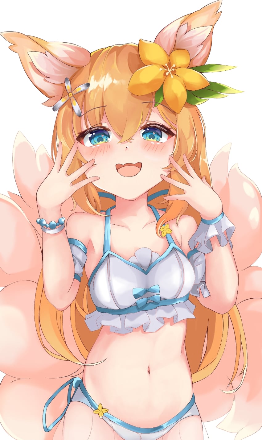 eight-tailed fox nari (guardian tales) drawn by user_ttkt7834