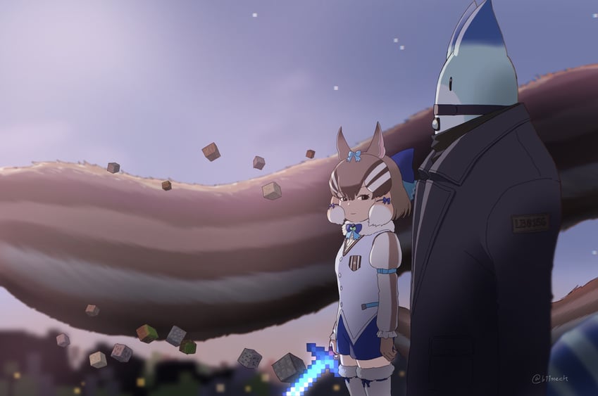 lucky beast and siberian chipmunk (kemono friends and 3 more) drawn by beleven