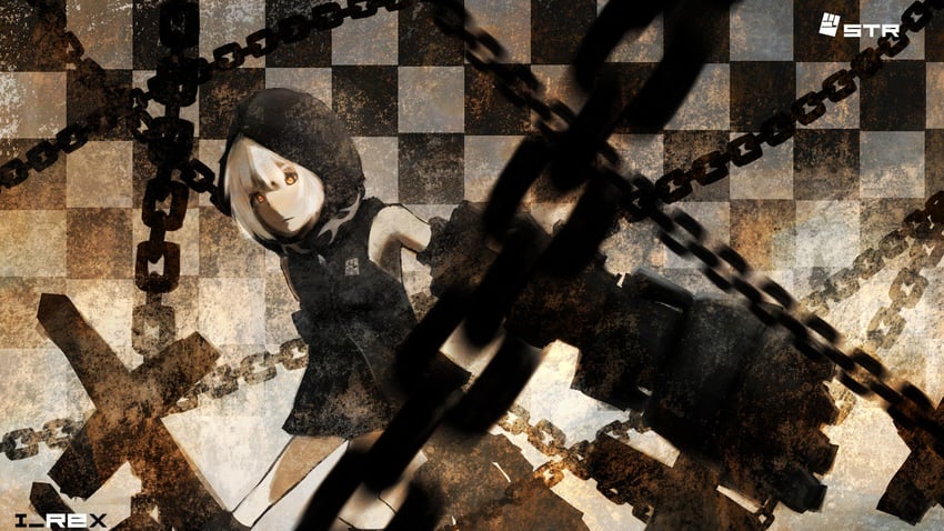 strength (black rock shooter) drawn by iranosaurus_rex