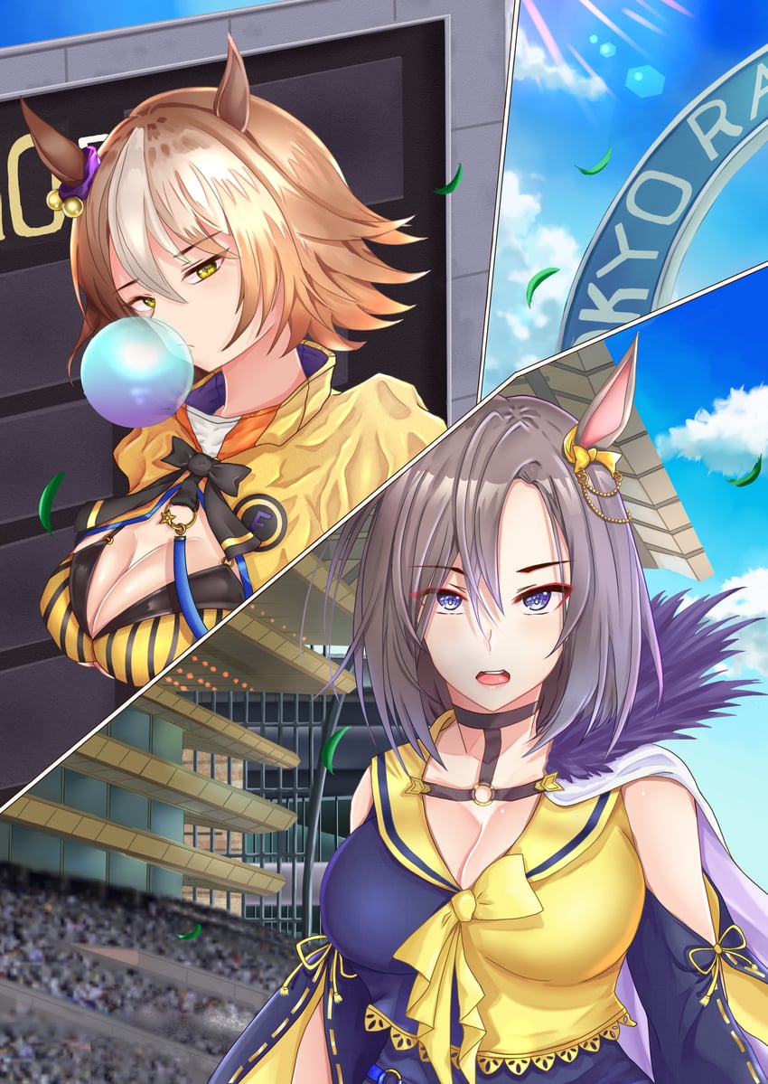 air groove and bubble gum fellow (original and 1 more) drawn by haruno_turner