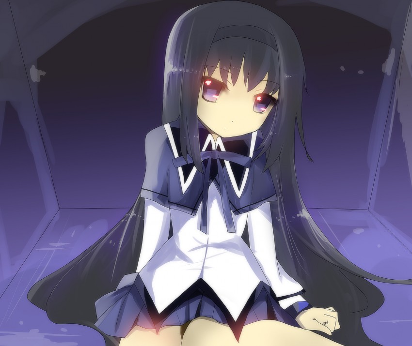 akemi homura (mahou shoujo madoka magica) drawn by senya_fuurin