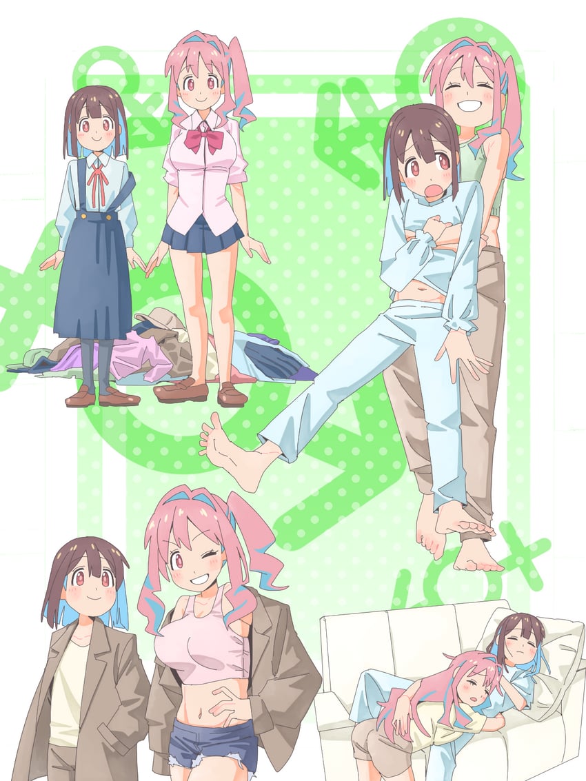 hozuki momiji and hozuki kaede (onii-chan wa oshimai!) drawn by harusaming