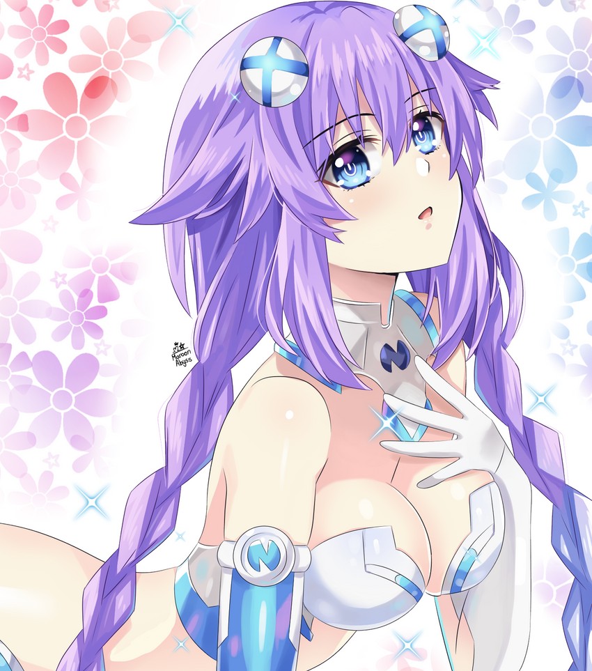 purple heart (neptune) drawn by maroonabyss