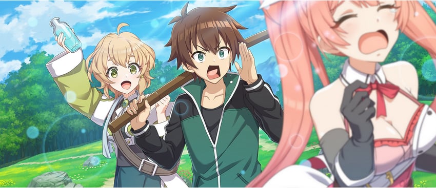 satou kazuma, erika, and cielo (kono subarashii sekai ni shukufuku wo! and 1 more)