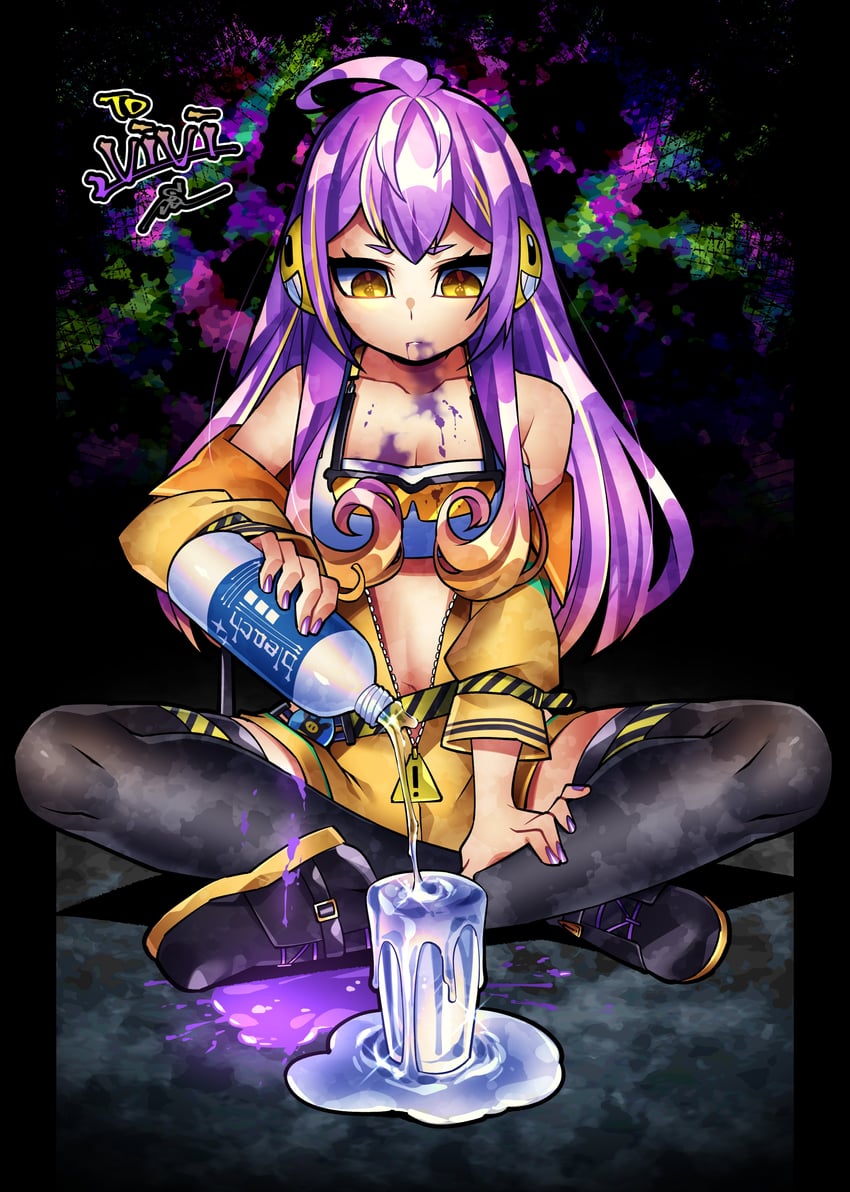 vividly vivi (indie virtual youtuber) drawn by senmu_(0107)