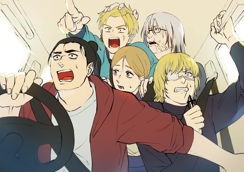 badeni, rafal, oczy, jolenta, and hubert (chi.: chikyuu no undou ni tsuite) drawn by rannosuke_s
