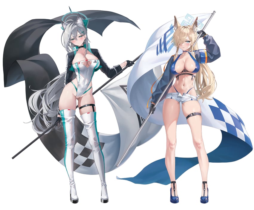 shiroko, kanna, and shiroko terror (blue archive) drawn by alter_(kxk7357)