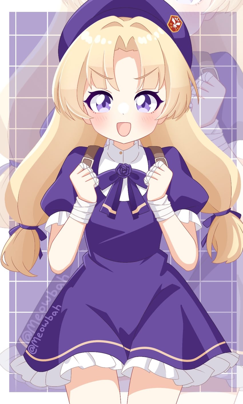 shijou hinako (the king of fighters and 1 more) drawn by meowbah
