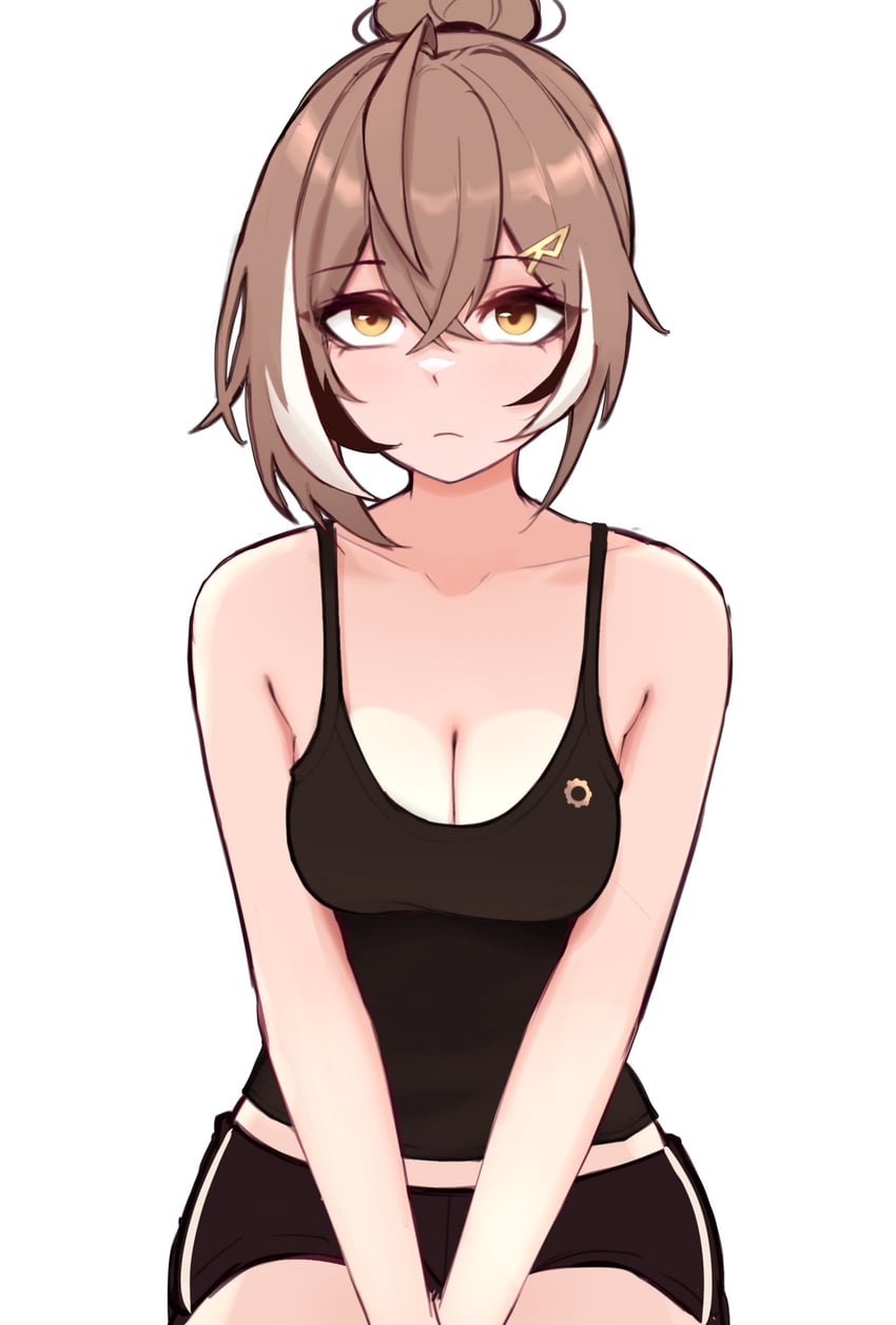 nanashi mumei (hololive and 1 more) drawn by m_r_b